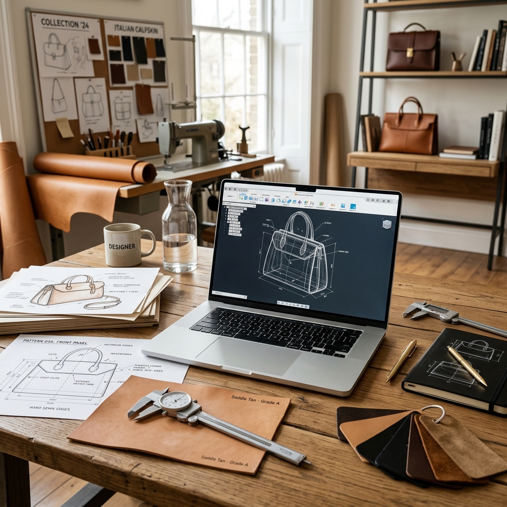 Custom 3D CAD modeling and bag design prototyping